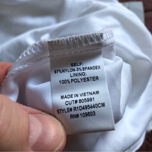 Vintage Chris Mclaughlin white lace double layer dress in size 16 - Picture 7 of 10